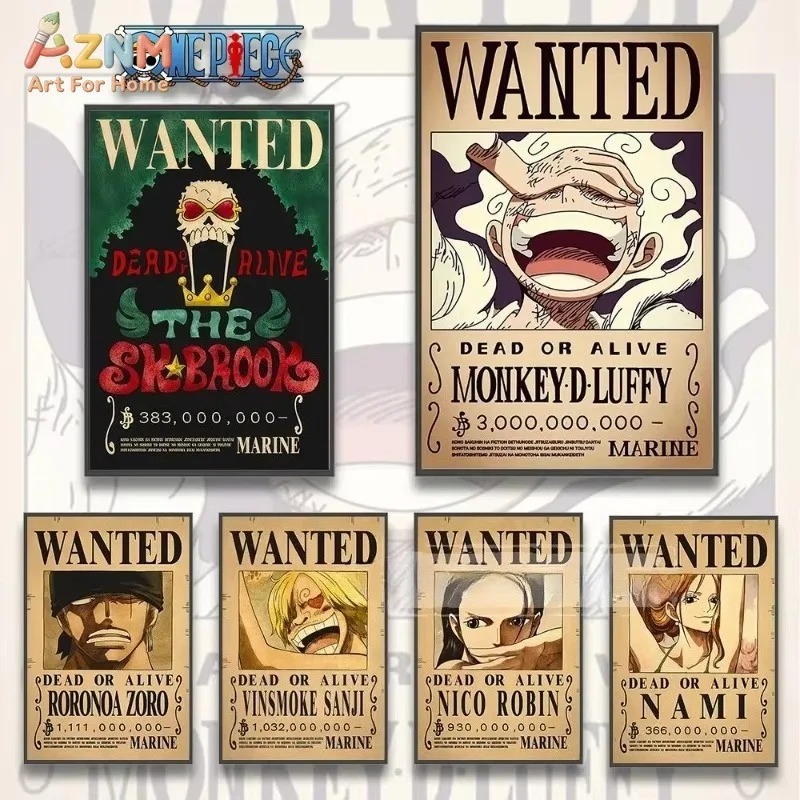 Vintage Fashion Wall Art - AZNM One Piece Luffy Gear 5: