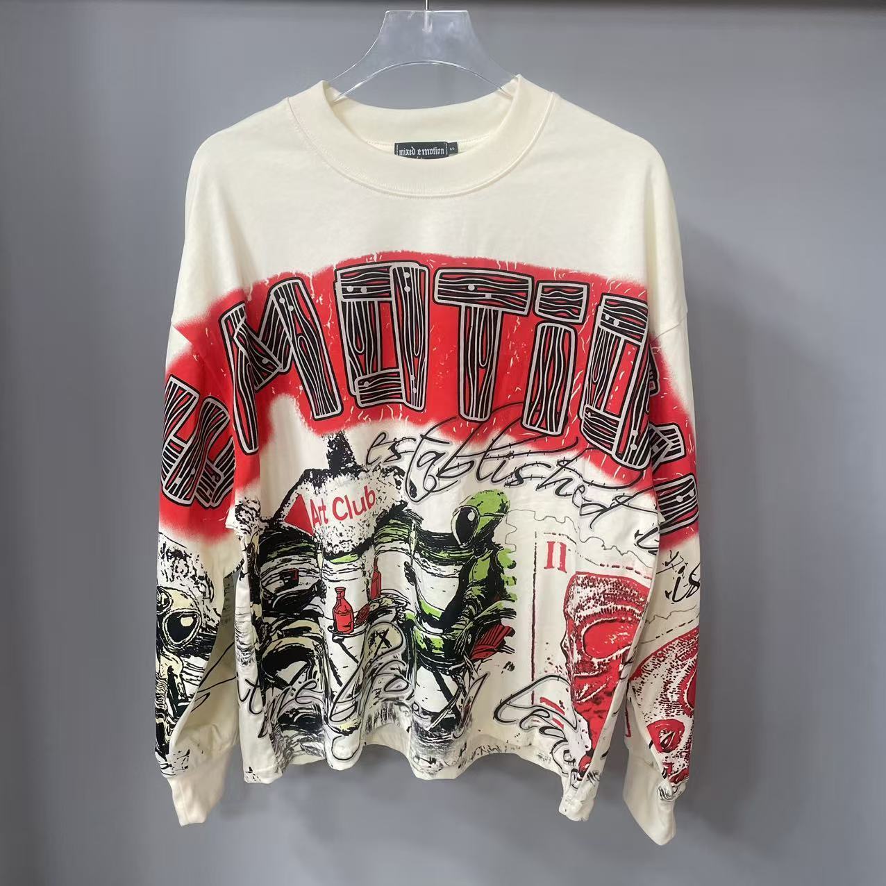 Vintage Fashion T Shirts - Высококачественная дизайнерская футболка с длинным рукавом