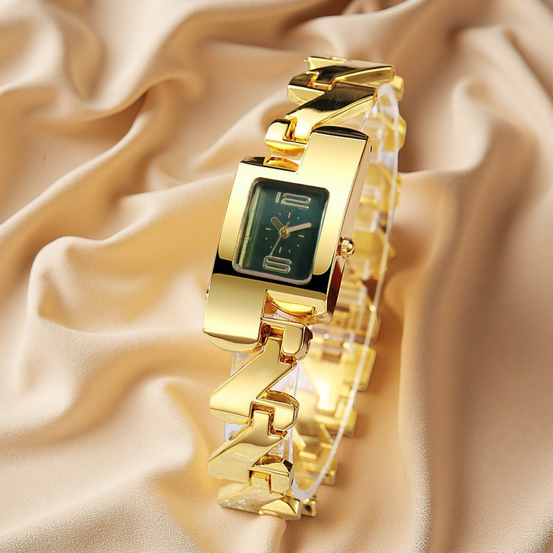 Vintage Fashion Watches - Женские квадратные кварцевые часы, модный браслет,
