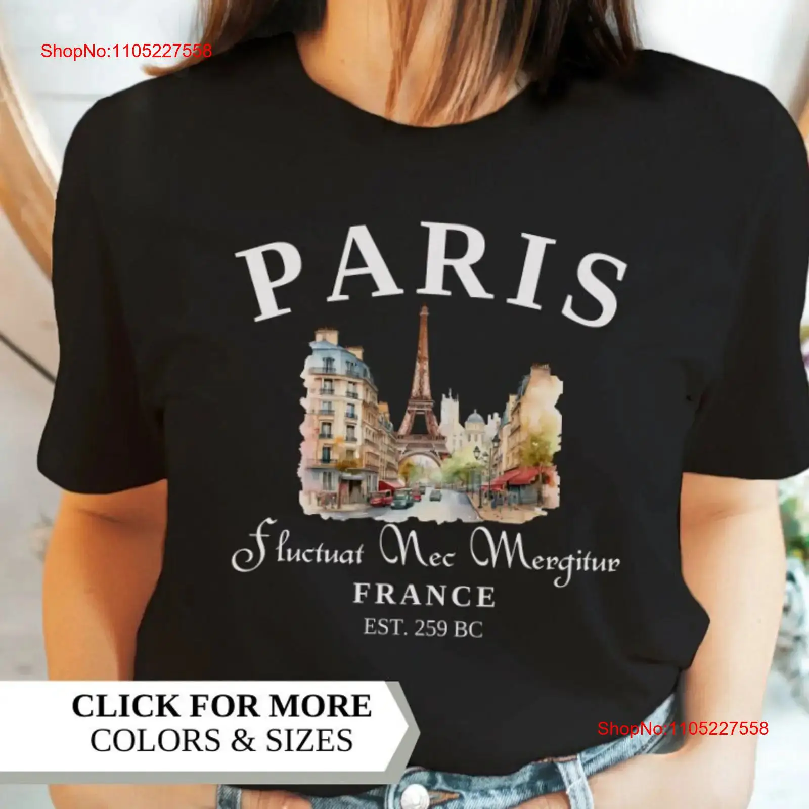 Vintage Fashion Paris - Футболка Paris T Shirt France Travel