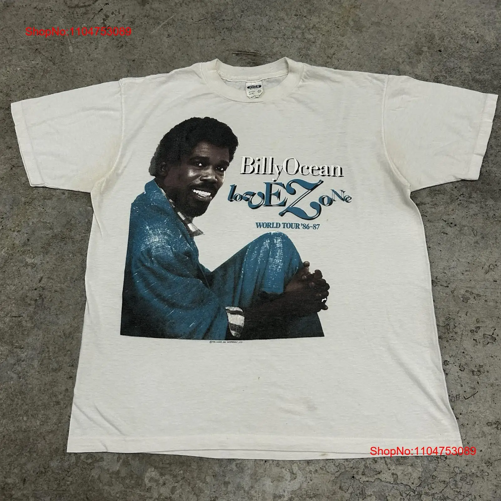 Vintage Fashion T Shirts - Винтажная футболка Billy Ocean Band 80-х