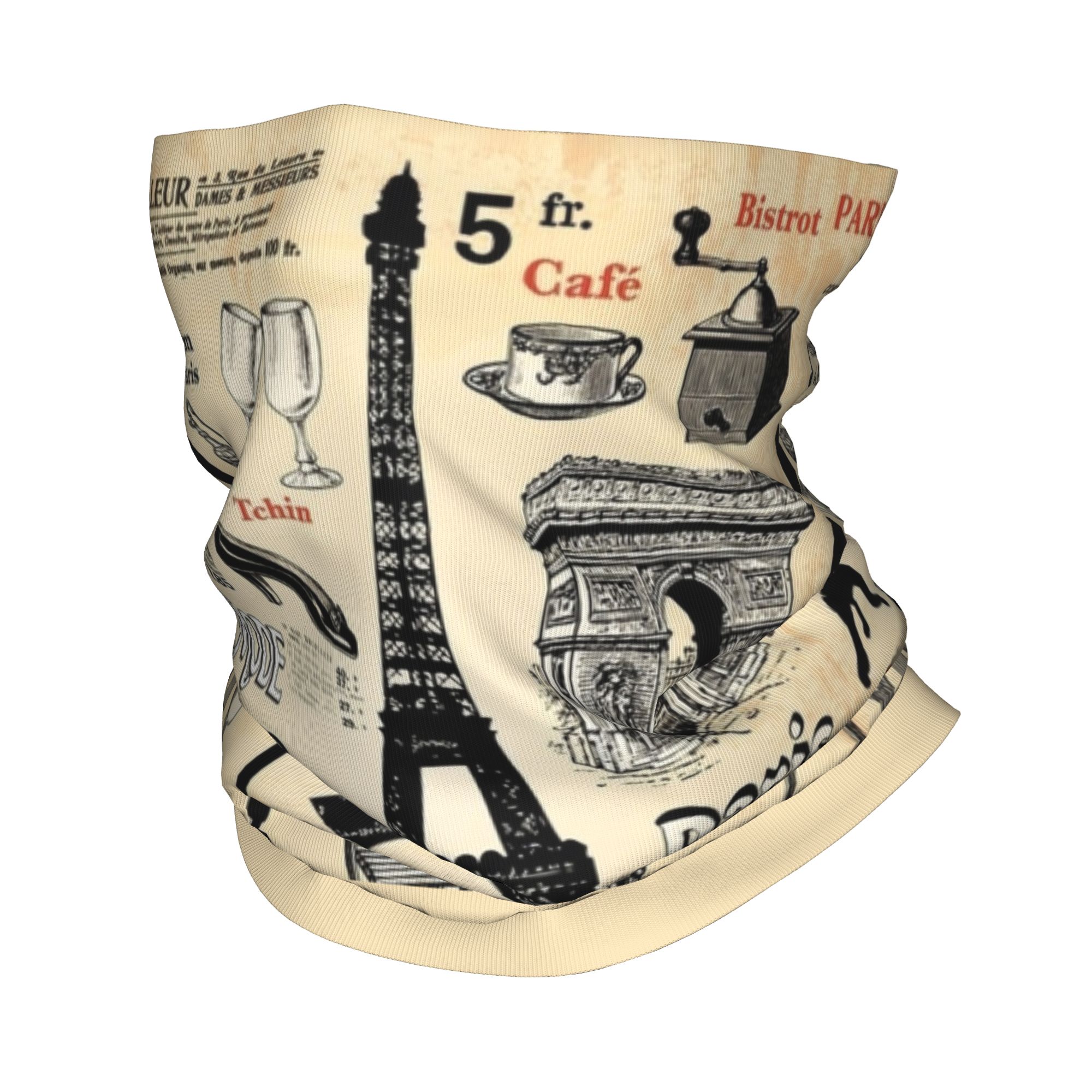 Vintage Fashion Paris - Винтажная бандана с Эйфелевой башней (Париж)