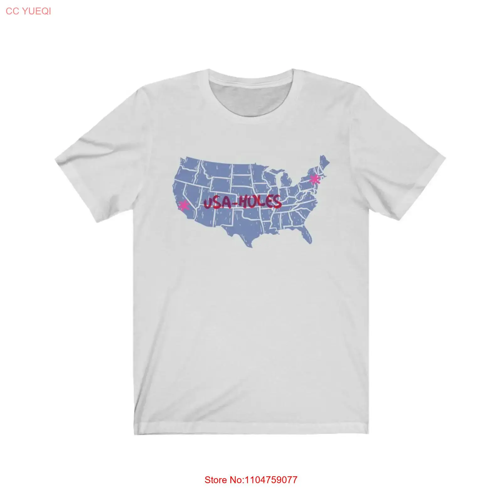 Vintage Fashion Nyc - Футболка-джерси USA holes NYC CA, винтажная,