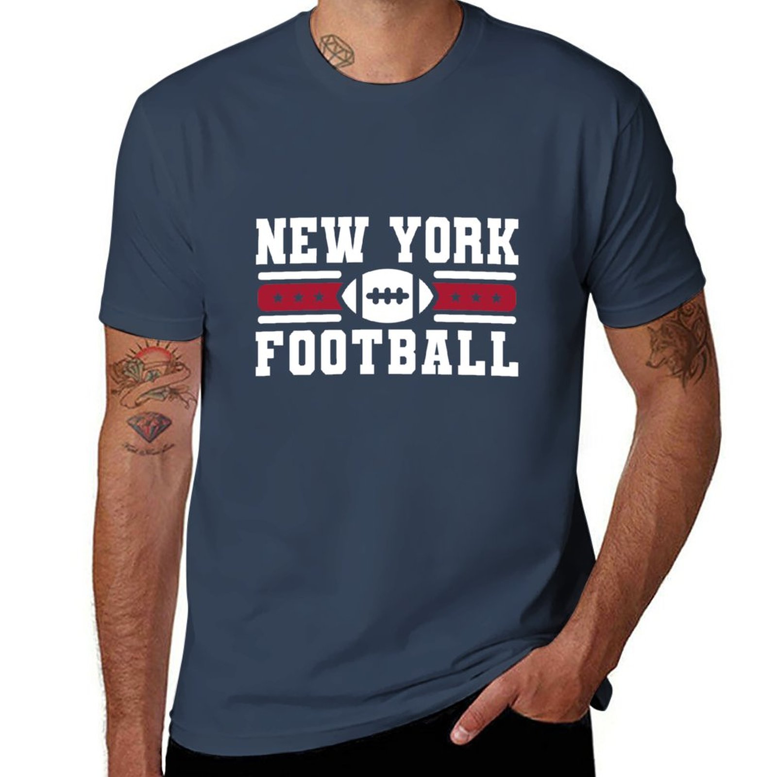 Vintage Fashion York - Винтажная Спортивная футболка New York Football