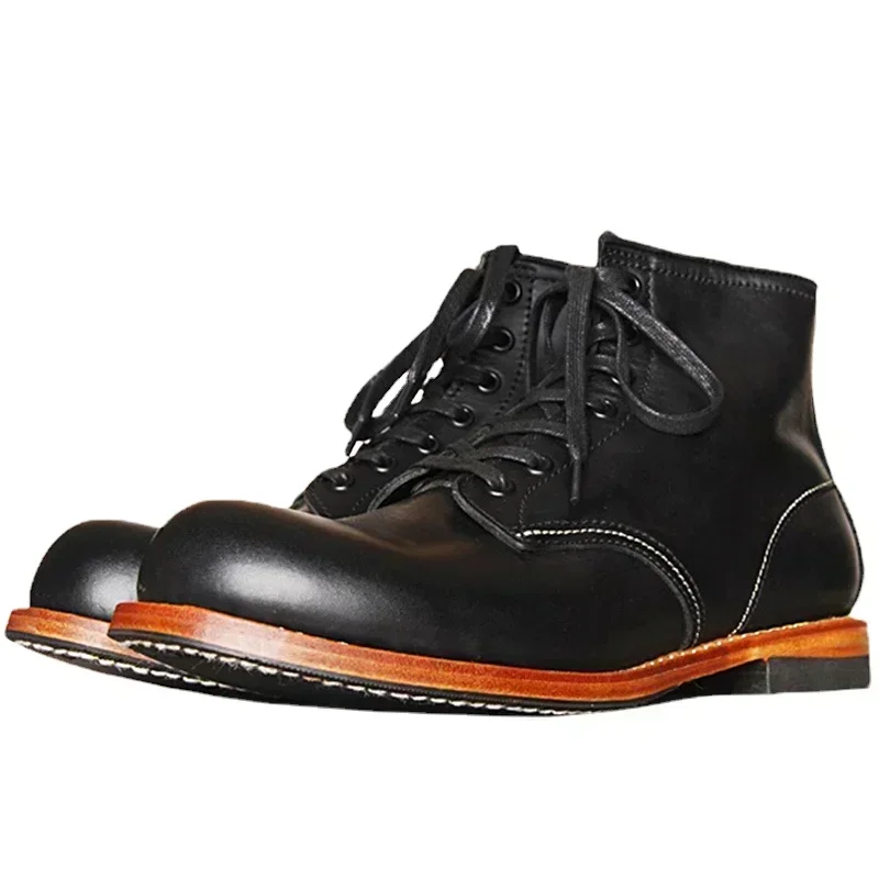 Vintage Fashion Style Men - Винтажные мужские ботинки Goodyear из натуральной