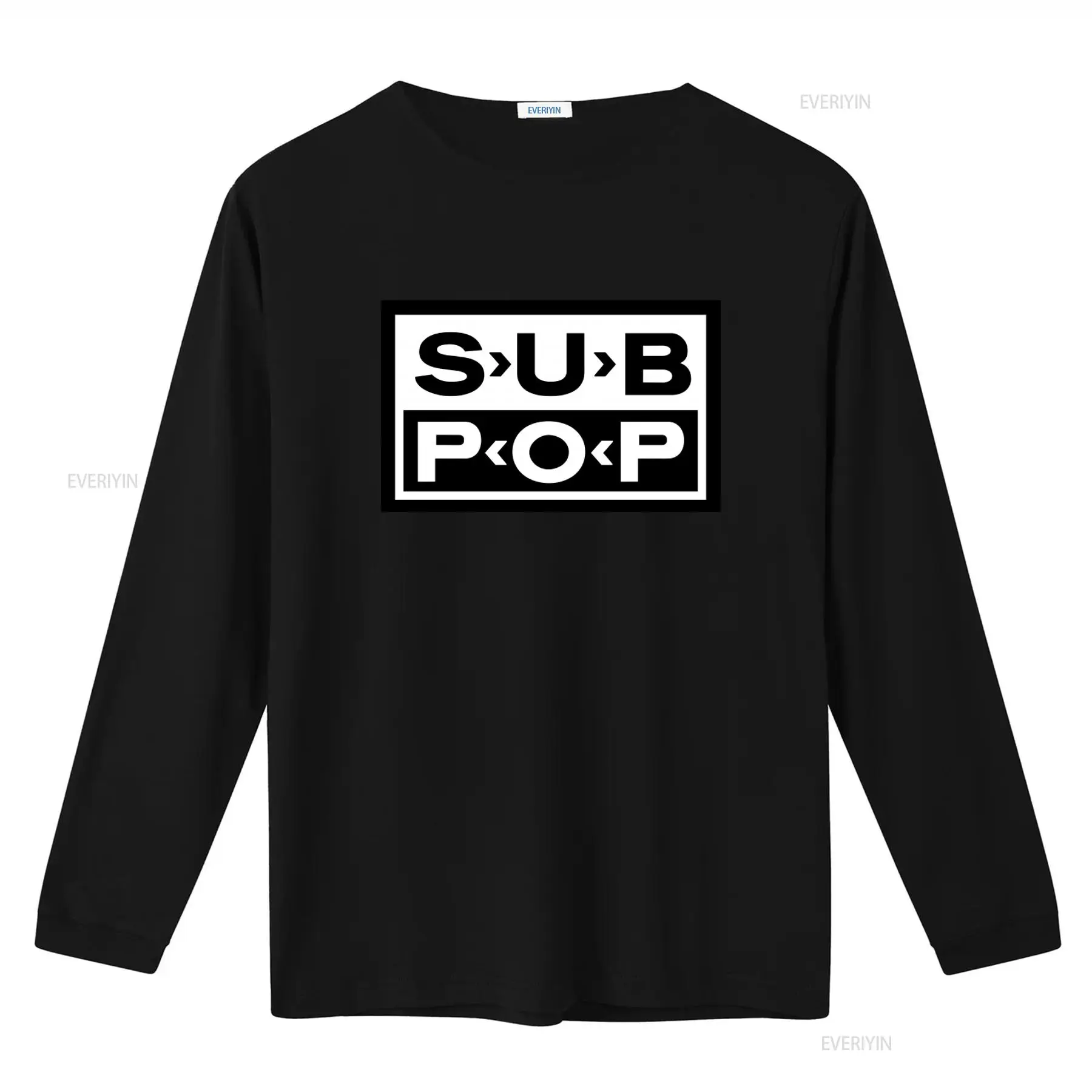 Футболка с логотипом Sub Pop,  – обзор и цена Vintage Fashion Style Men