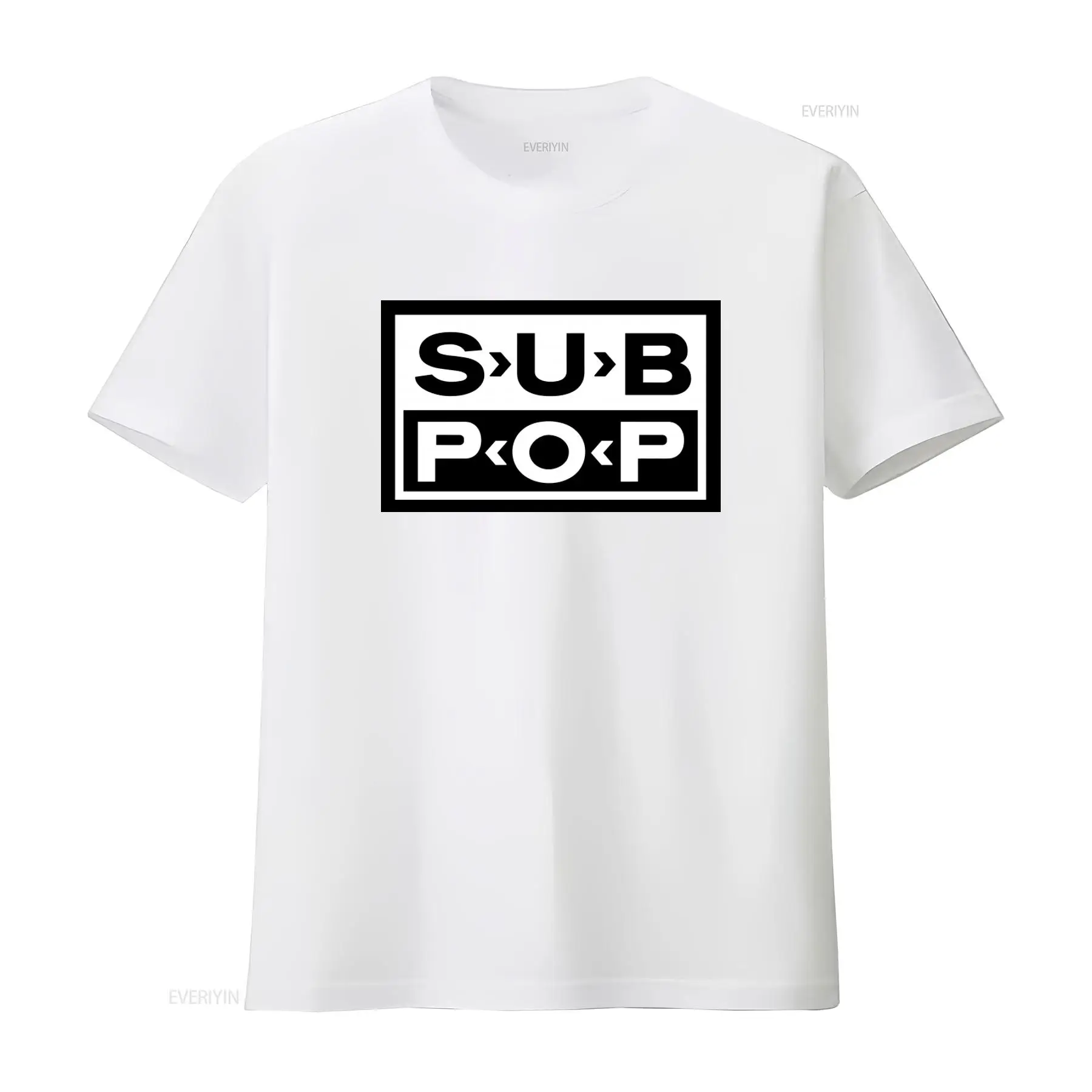 Футболка с логотипом Sub Pop,  – обзор и цена Vintage Fashion Style Men