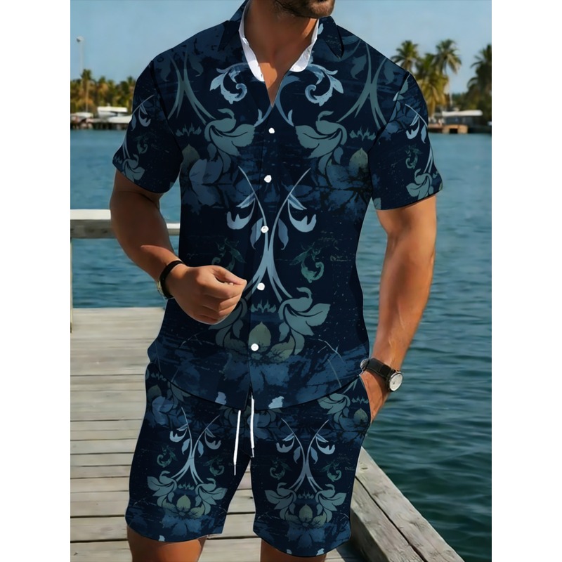 Мужской комплект из рубашки с  – обзор и цена Printed Floral Shirt