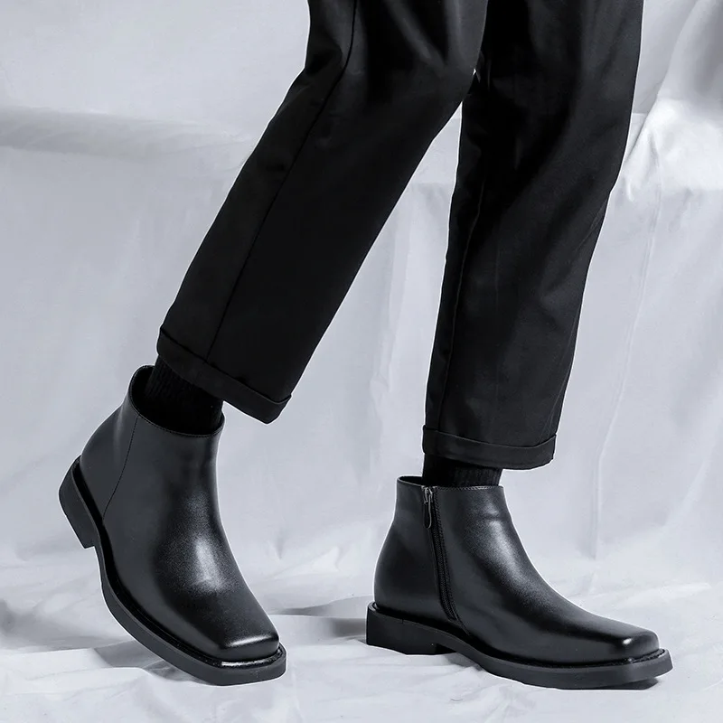 Черная новая модная мужская по – обзор и цена Vintage Fashion Style Men