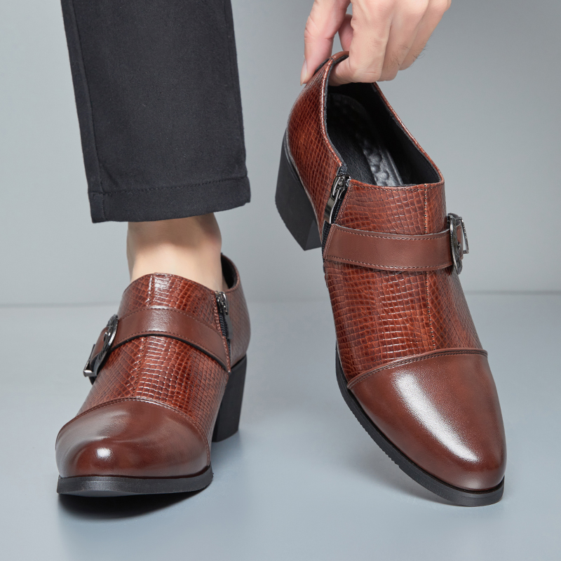 Мужские кожаные туфли на высок – обзор и цена Vintage Fashion Style Men