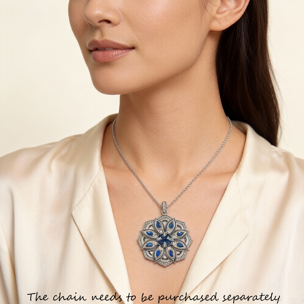 Кулон с цветком синего лотоса, – обзор и цена Vintage Fashion Jewelry Brands