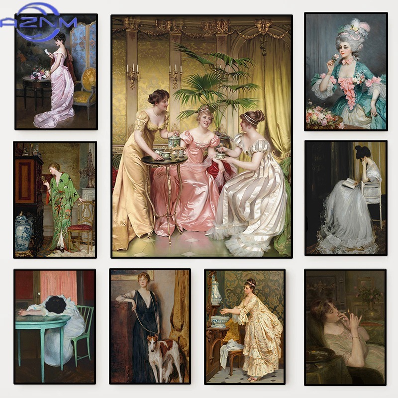 Постер с портретом женщины эпо – обзор и цена Vintage Fashion Wall Art