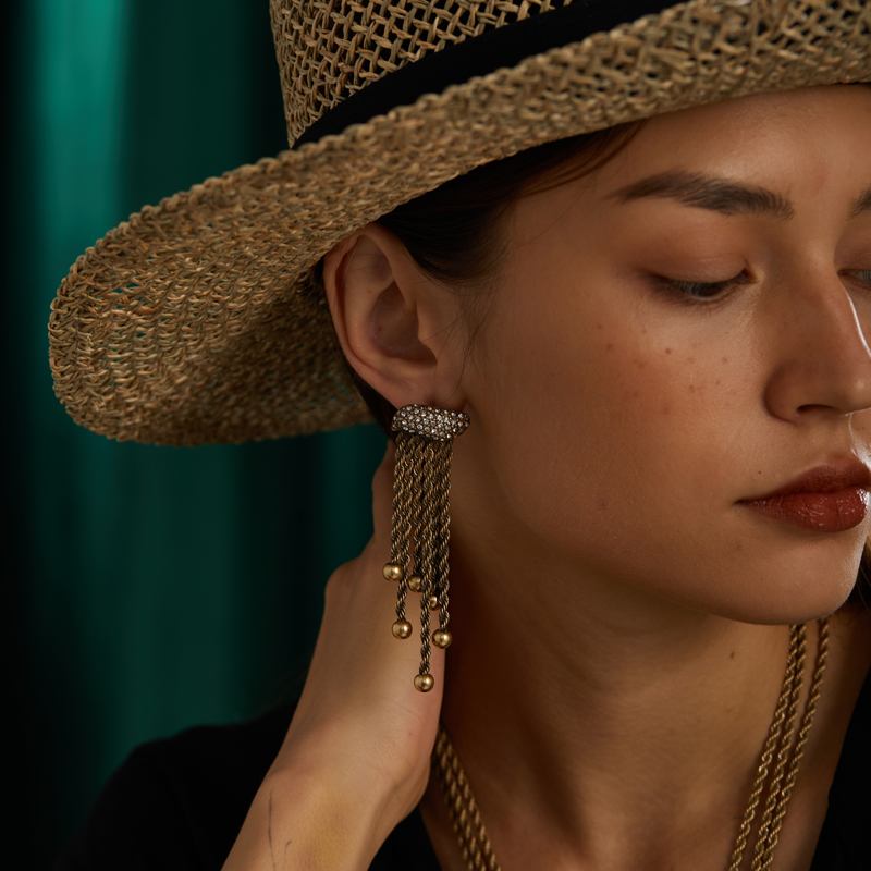 Винтажные серьги с золотистым  – обзор и цена Vintage Fashion Jewelry Brands