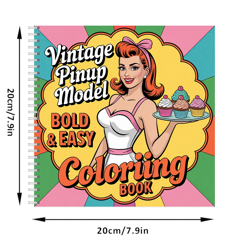 Винтажная книжка-раскраска для – обзор и цена Vintage Fashion Coloring Book